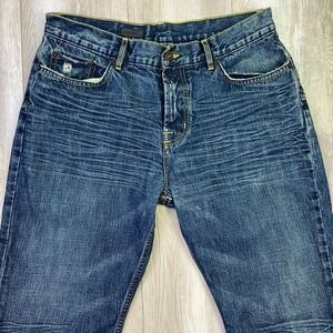 Kunna Jeans Mens 34x30 Blue Denim Straight Boot Cut Bali Wash MJ115-05 USA MADE